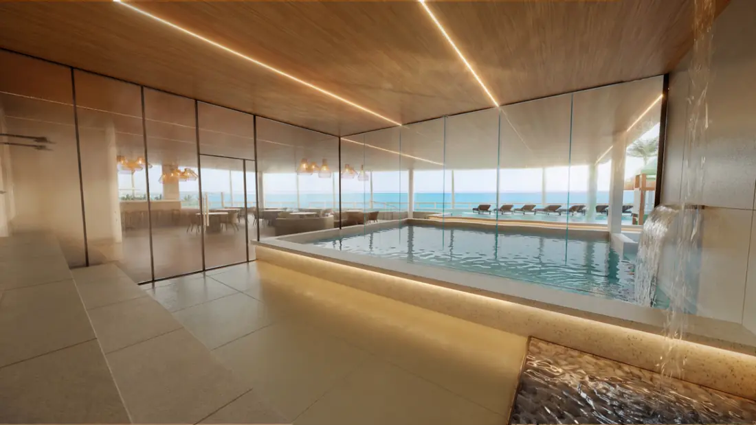 Sauna e área de spa